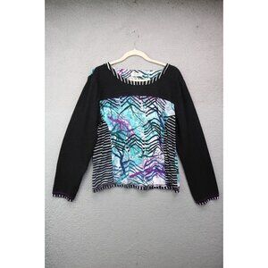 Orientique Naturally Australian Long Sleeve Top-Artsy-Size XL